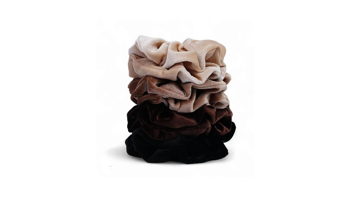 Velvet Scrunchies For Women 8pcs Neutral Large Hair... - Coupon