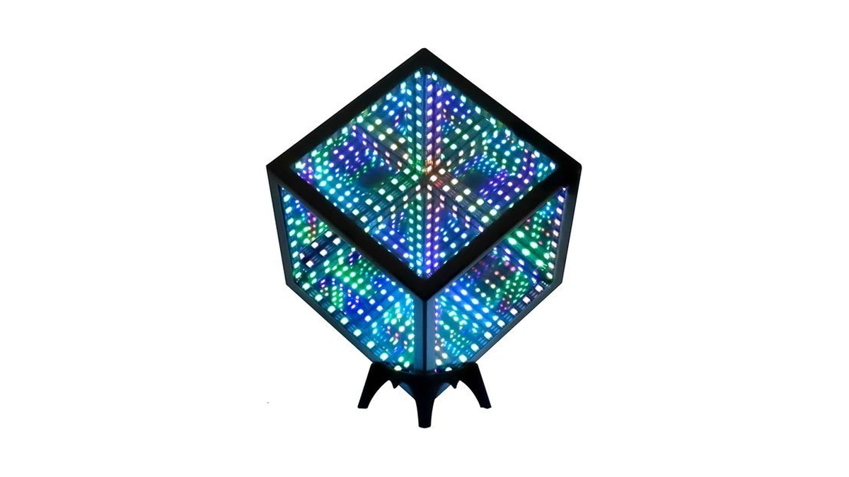 Stunning Infinity Mirror Cube Light With Rgb... - Coupon
