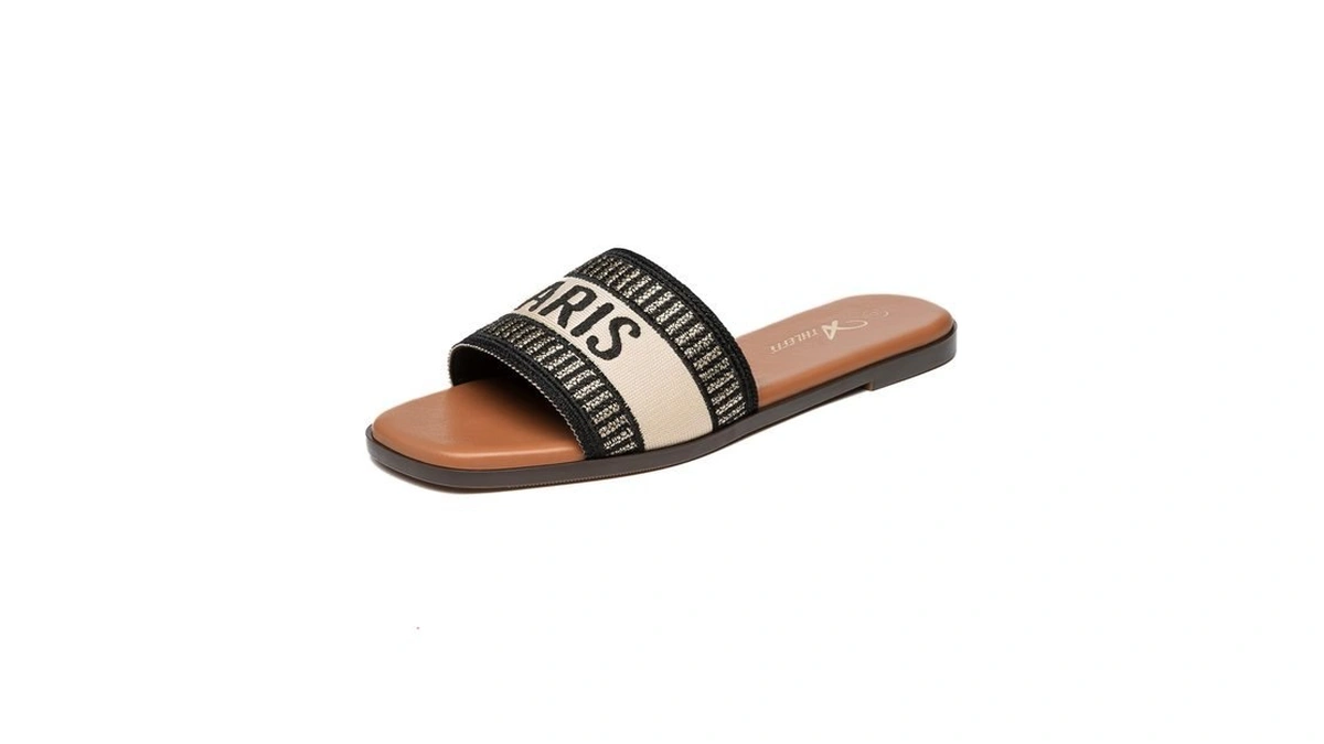 Athlefit Women S Slides Summer Fashion Slip On Flat... - Coupon
