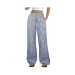 Anrabess Women S Striped Gingham Pants 2026 Spring... - Coupon
