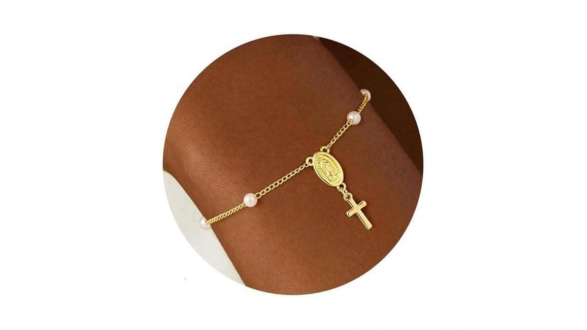 Turandoss Gold Cross Bracelets For Women Trendy... - Coupon