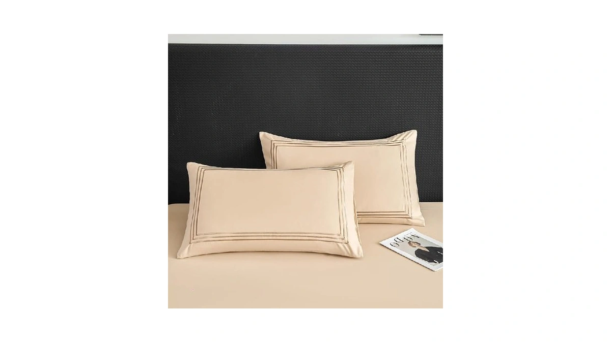 Dcsky Queen Pillow Cases Set Of 2 - Grey Striped... - Coupon