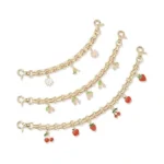 Hclian Gold Bag Charms 3pcs Cute Cherry Bag Charms... - Coupon