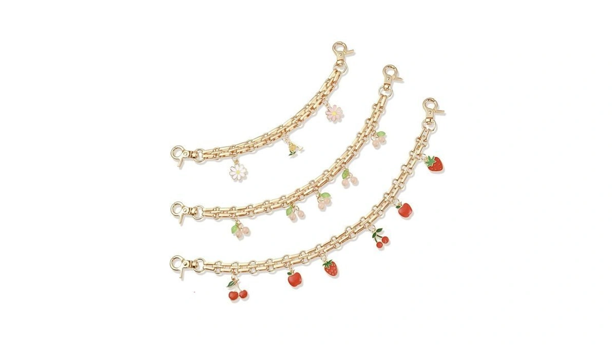 Hclian Gold Bag Charms 3pcs Cute Cherry Bag Charms... - Coupon