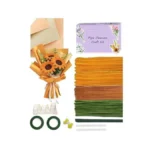 400 Pcs Pipe Cleaner Flower Kit Yellow Pipe... - Coupon