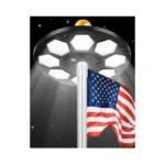 Kromart Flag Pole Light Solar Powered 160 Led High... - Coupon