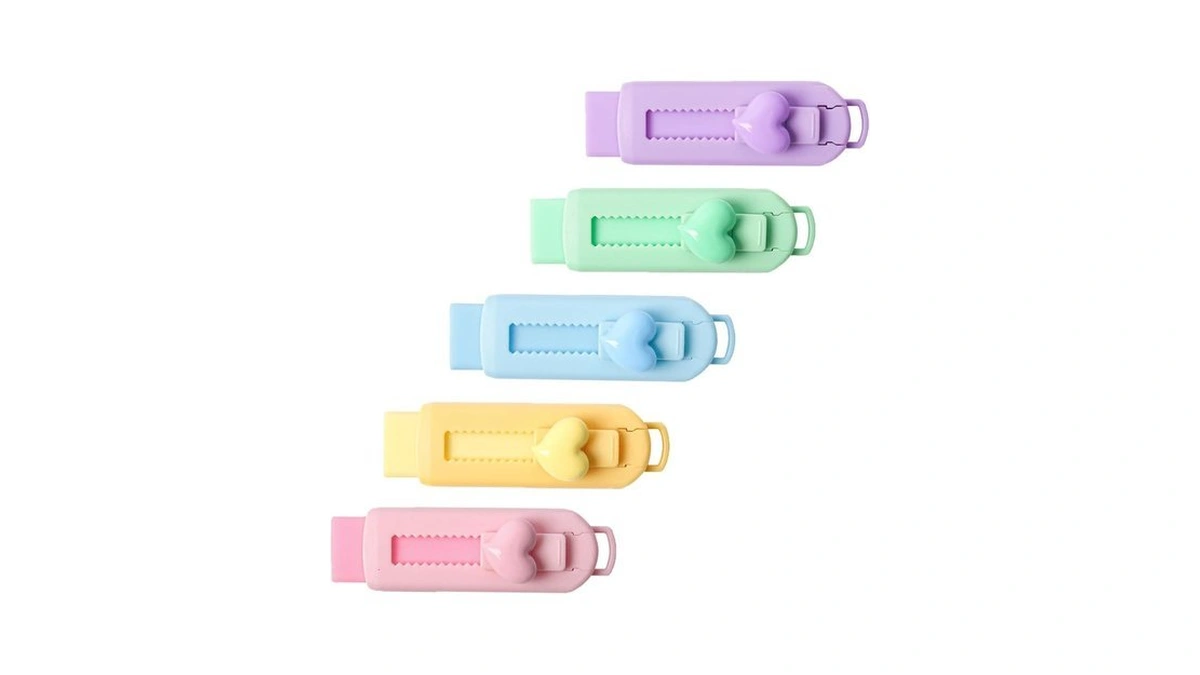 5 Pack Sliding Retractable Pencil Eraser With... - Coupon