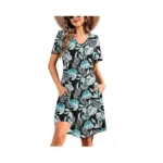 Dearcase Women S Summer Dresses Floral Short Sleeve... - Coupon