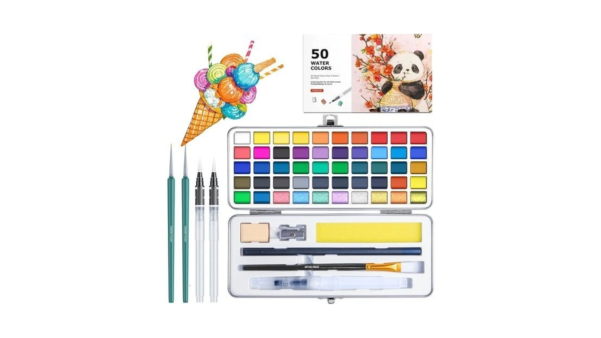 Watercolor Paint Set With 100 Rich Colors... - Amazon Promo Code