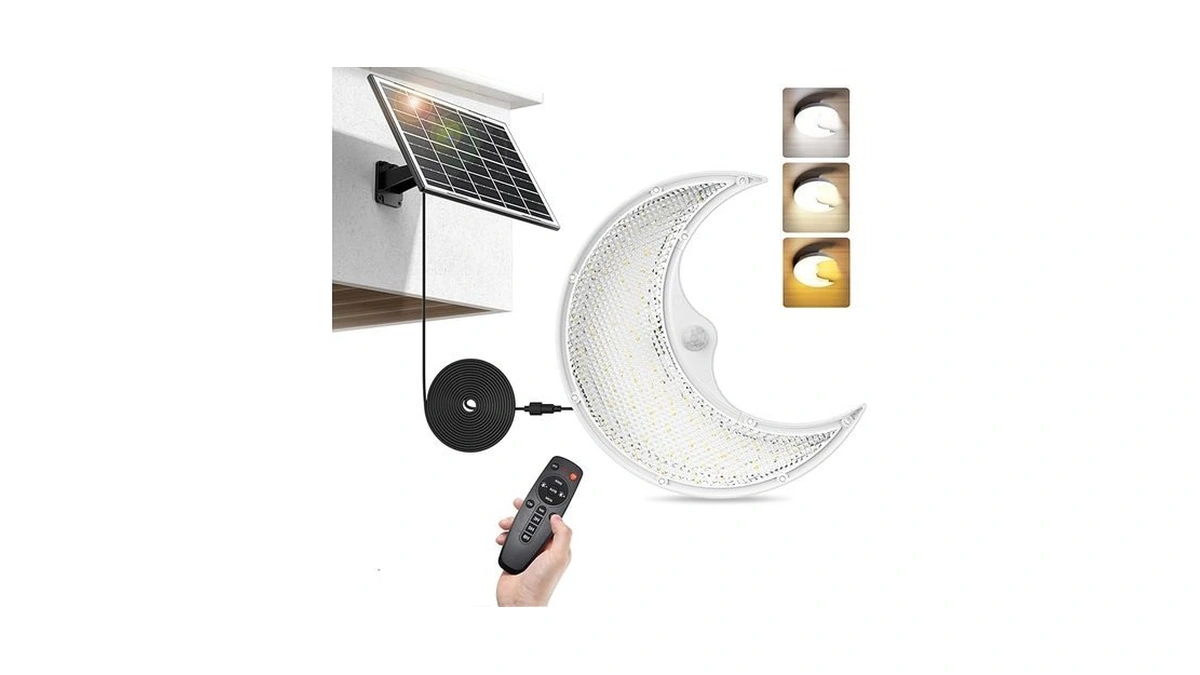 Sunbonar Solar Ceiling Light Moon Lamp Day Night... - Coupon
