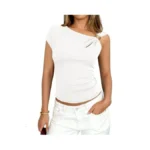 Prettygarden Womens Summer Tops 2026 One Shoulder... - Coupon