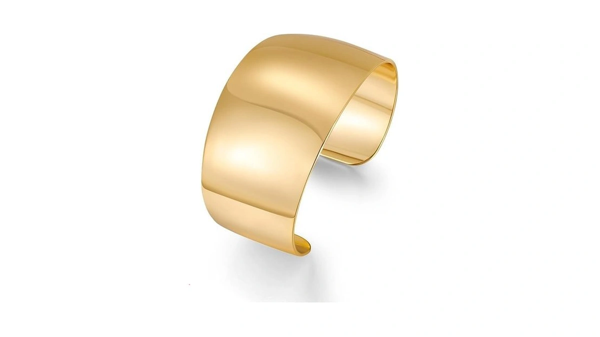 Cufelmu Open Cuff Bangle Bracelet For Women Smooth... - Coupon