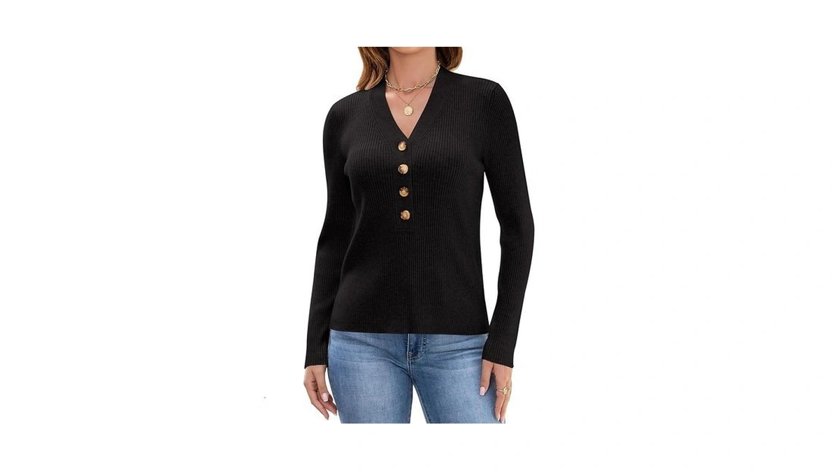 Blooming Jelly Womens Dressy Sweater V Neck... - Coupon