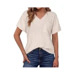 Womens Tops Comfort Short Sleeve Tops Vacation... - Coupon