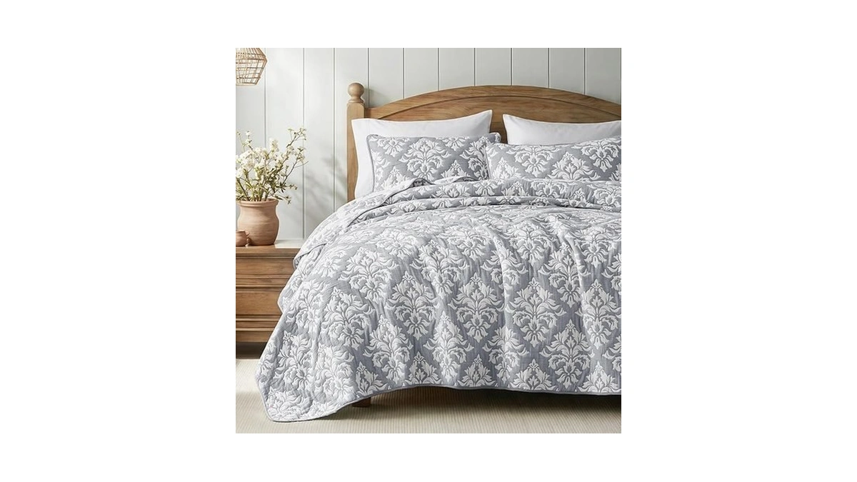 Exclusivo Mezcla Cotton Quilts Queen Size Grey Soft... - Coupon