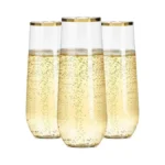 Ciaell 24 Pack Gold Plastic Champagne Flutes - 9 Oz... - Coupon