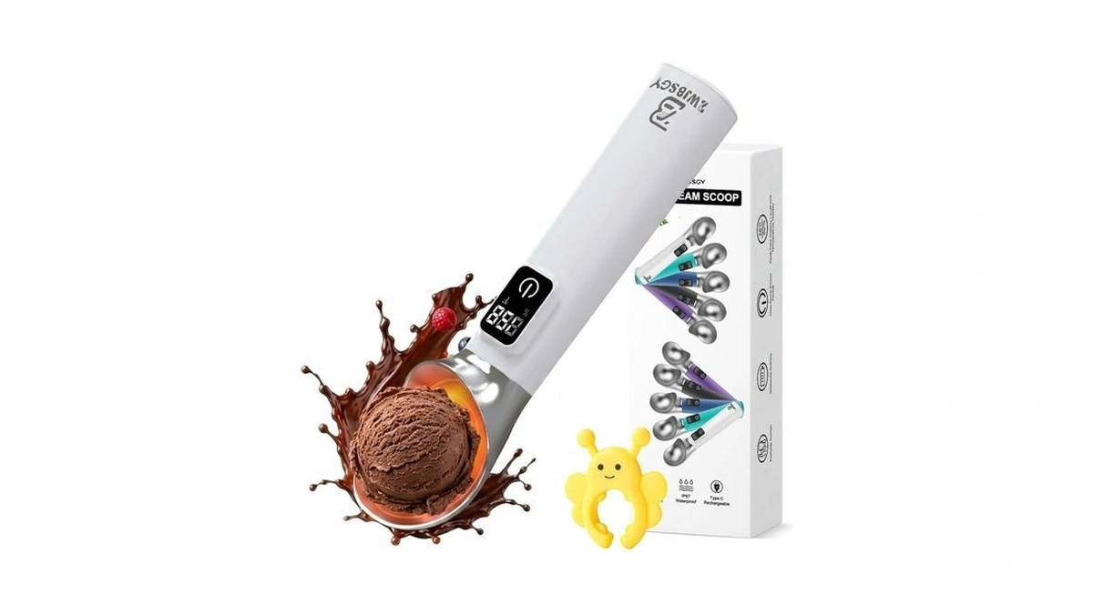Rechargeable Heated Ice Cream Scoop Led Display... - Coupon