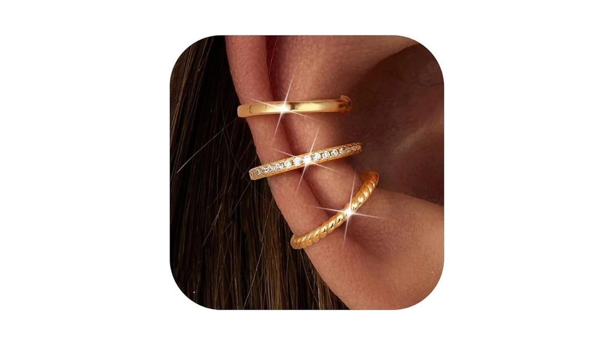 Freekiss Gold Ear Cuffs Non Piercing 14k Gold... - Coupon