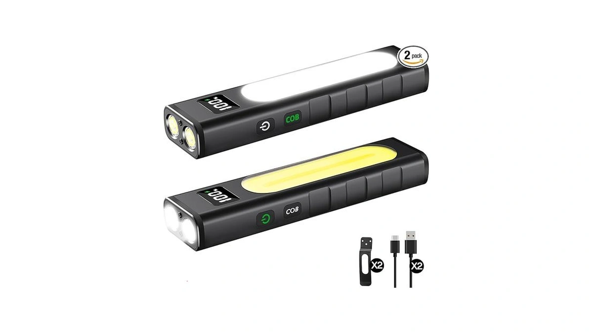 Rechargeable Flashlights High Lumens 1800 Flat Edc... - Coupon