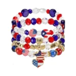 4th Of July Bracelets Usa Flag Stars Stripes... - Coupon