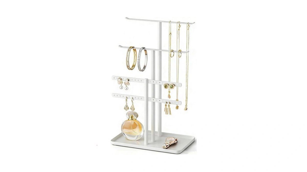 Pickpiff White Jewelry Stand Holder Organizer 12 5... - Coupon