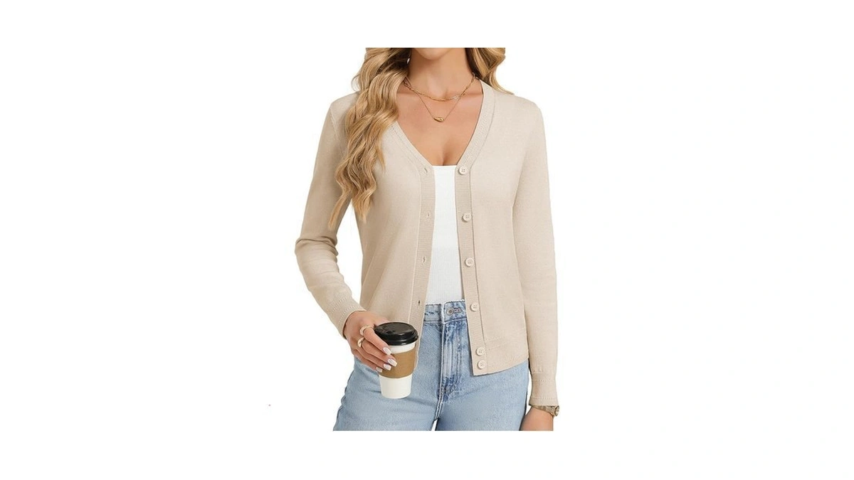 Grace Karin Womens Beige Cardigan Sweaters... - Amazon Promo Code