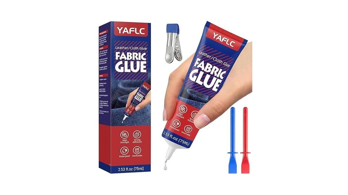 Yaflc Fabric Glue Permanent Fabric Glue For Patch... - Coupon