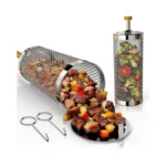 Basinel Rolling Grill Basket 2-pack 304 Stainless... - Coupon