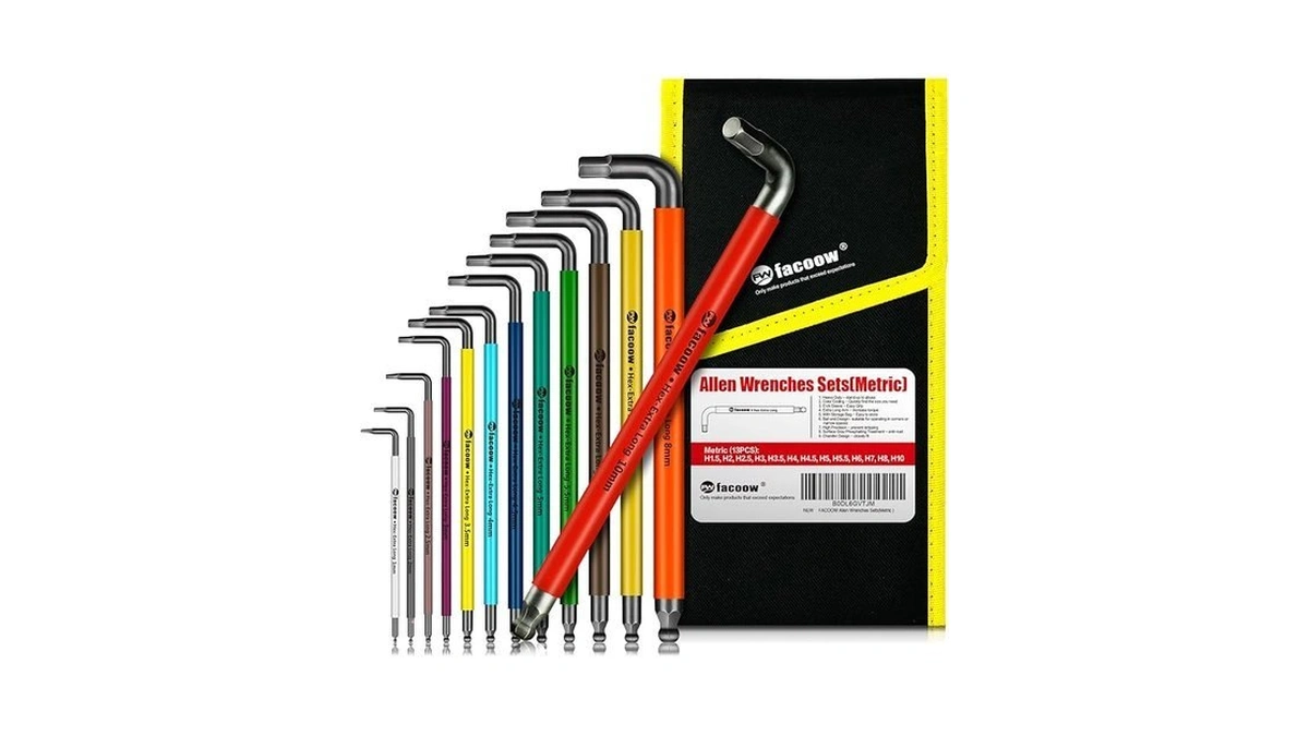 Facoow Allen Wrenches Sets 13pcs Full Size Metric... - Coupon