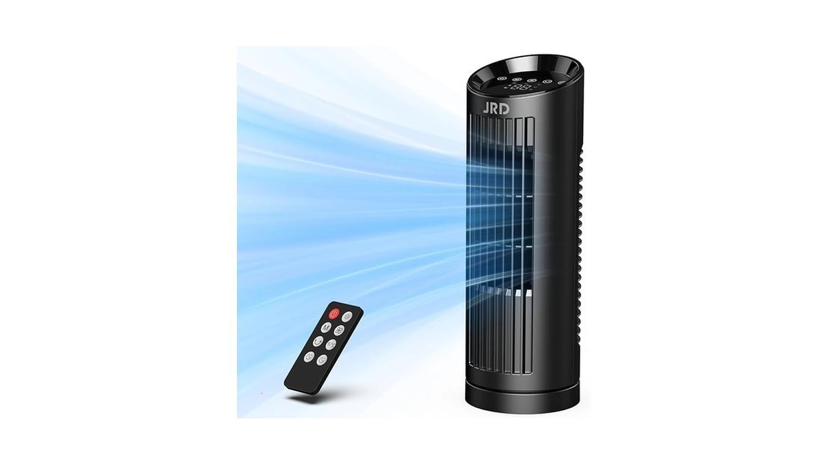 Jrd 13 Tower Fan For Bedroom Quiet Cooling Desk Fan... - Coupon