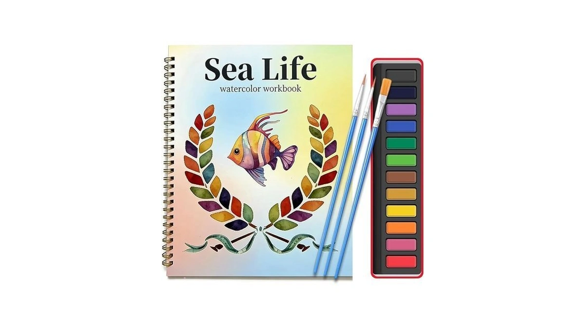 Laobusei Watercolor Workbook Large 10 3x8 3... - Coupon