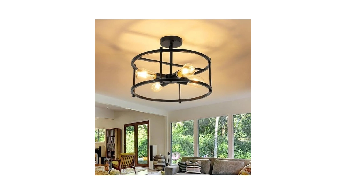 Foucasal Semi Flush Mount Ceiling Light Fixtures 16... - Coupon