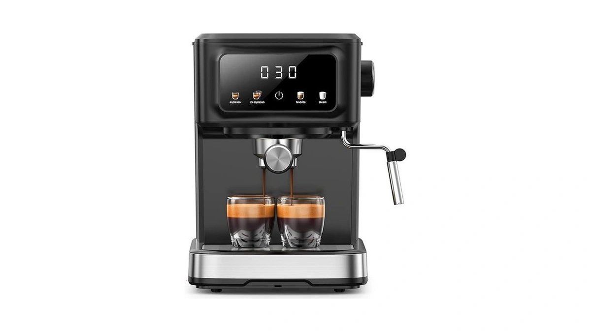 Espresso Machine 15 Bar Compact Electric Coffee... - Coupon