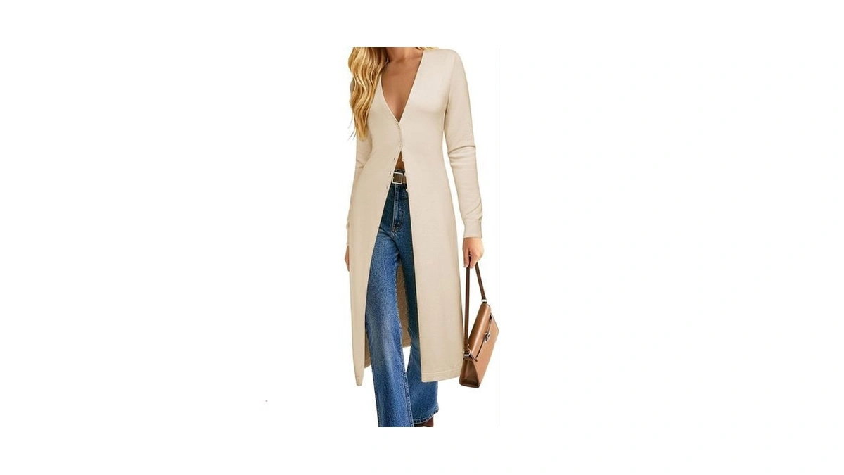 Grace Karin Womens Long Cardigan Trendy Lightweight... - Coupon
