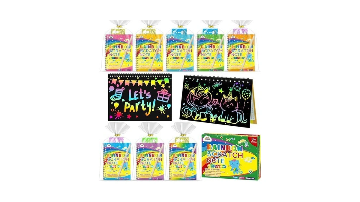 Zmlm 4 Pack Scratch Art Party Favors Birthday Party... - Coupon