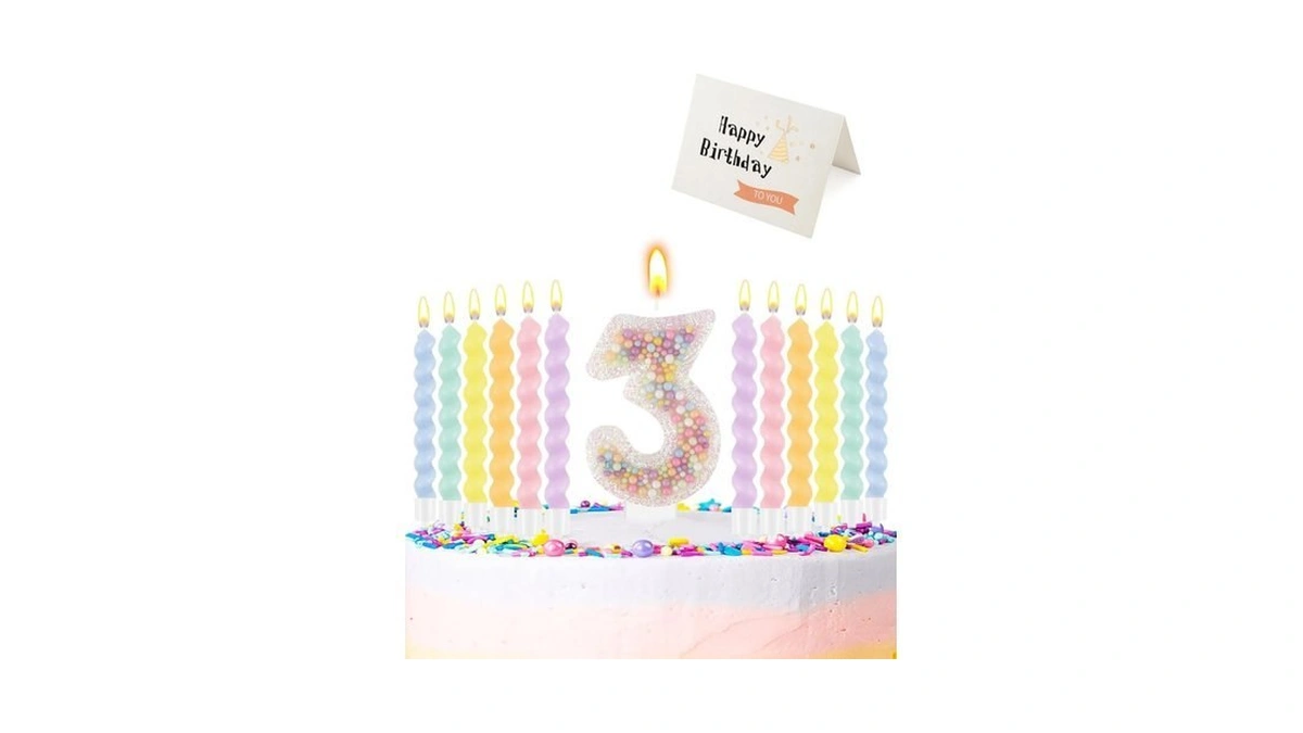 Birthday Candles For Cake Pink Number Candles Cake... - Coupon