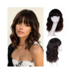 Onice Short Bob Wig With Bangs Natural Looking... - Coupon