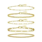 Adoyi Gold Bracelets For Women 14k Gold Plated... - Coupon
