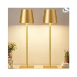Gold Cordless Rechargeable Table Lamp 2 Pack... - Coupon