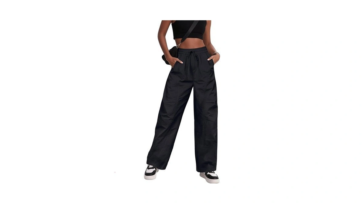 Lookboho Women S Cargo Pants 2025 - High Waist Wide... - Coupon