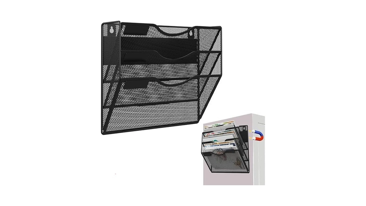 Lqpafz 3-tier Magnetic File Holder No Drilling... - Coupon