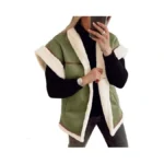 Cicy Bell Womens Suede Sherpa Vest Faux Fur... - Coupon