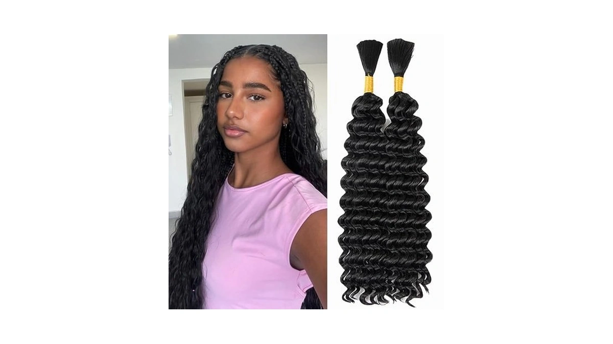 Deep Wave Bulk Hair For Braiding Wet And Wavy Micro... - Coupon