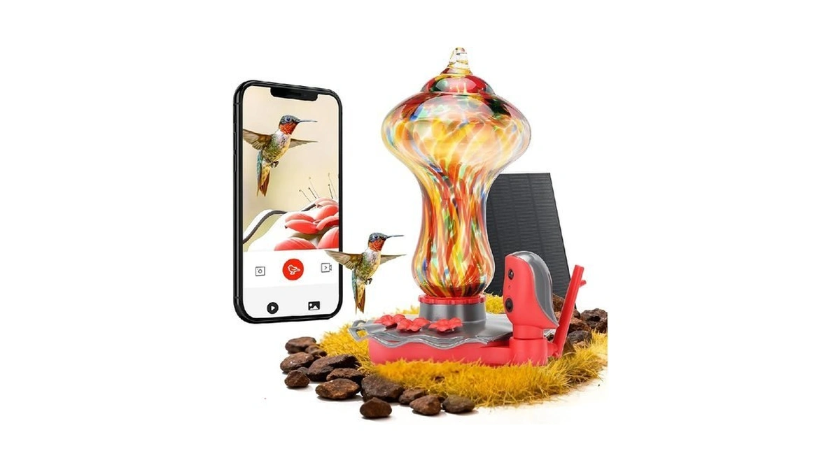 Tt Nature Glass Smart Hummingbird Feeder With... - Coupon
