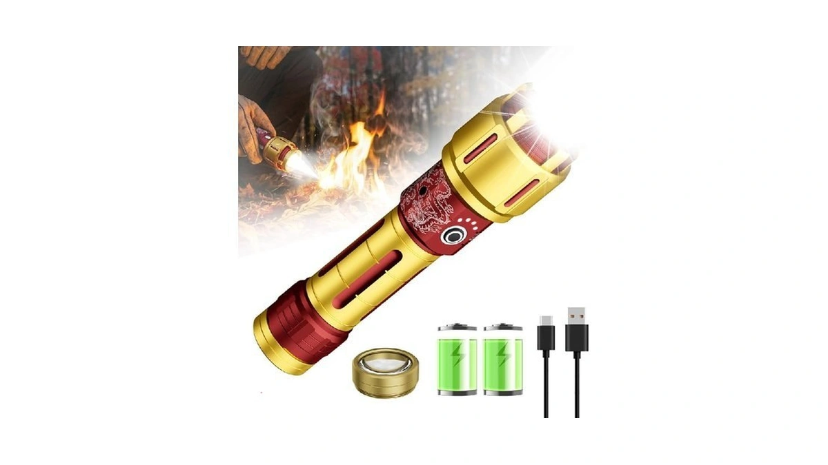 Skyfire 2503 Led Rechargeable Flashlights 10000mah... - Coupon