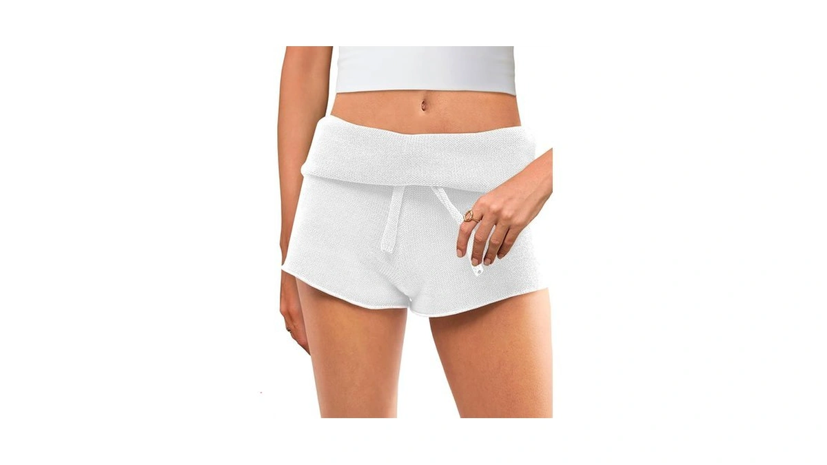 Saodimallsu Womens Foldover Lounge Shorts High... - Coupon