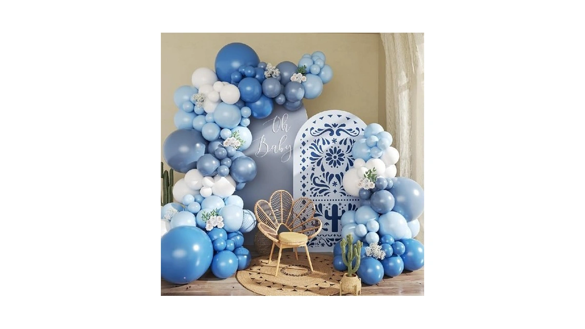 Crossfingers Dusty Blue Balloon Arch Kit 145pcs... - Coupon