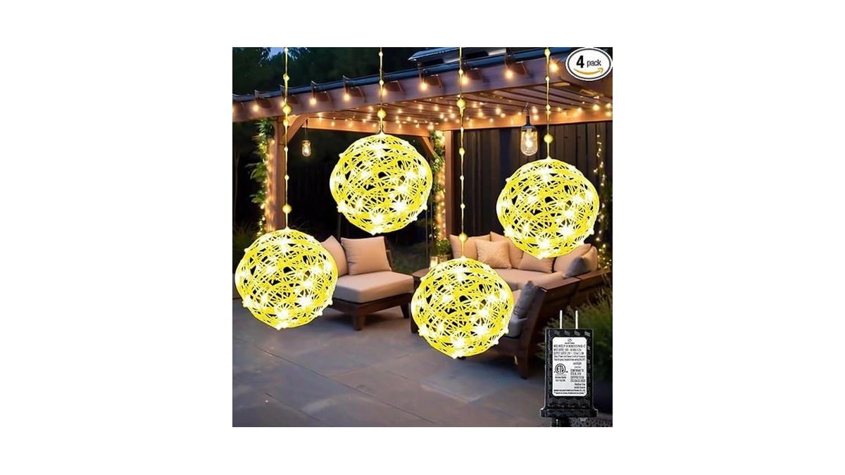 Wisegham Christmas Ball Lights - Outdoor Tree Globe... - Coupon