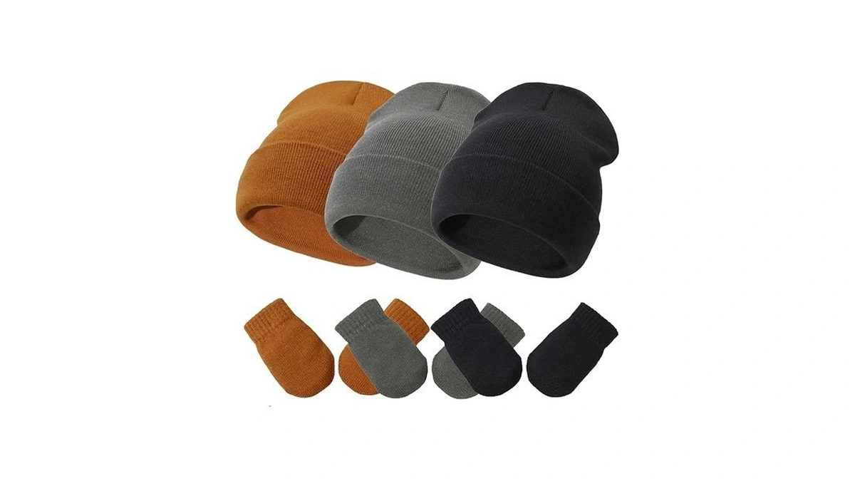 Baby Hats And Mittens Set Infant Toddler Beanie... - Coupon