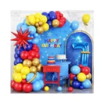 Red Blue Yellow 7th Birthday Balloons Arch Royal... - Coupon